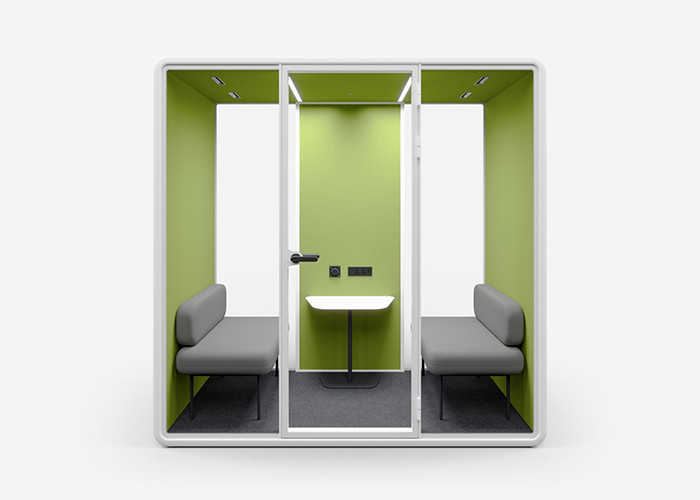 DDP Included Shipping Cost Soundproof Easy Install Indoor Silent Pods Office Cabin With Compact Laminate Desk