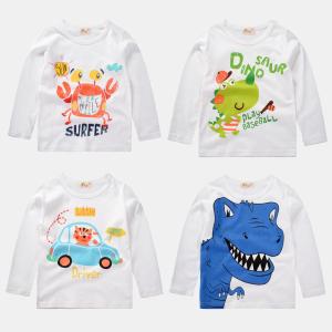 China Children'S Sports Shirts Children'S Pullovers Boys' Long Sleeved T-Shirt Trend wholesale