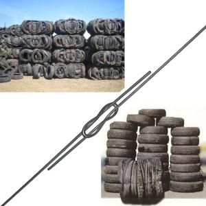 China 90&quot; To 180&quot; Galvanized Bale Ties Wire 3mm Dia Zinc Coating 100pcs/ Bundle wholesale