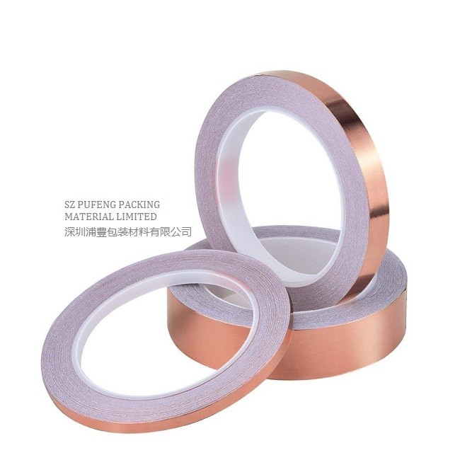 Non Conductive Adhesive 0.06mm Copper Foil Tape Anti Static