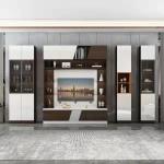 Durable MDF Wooden TV Cabinet Stand Modern Living Room Furniture