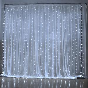 China 3M Width LED Home Outdoor Holiday Christmas Decorative Wedding xmas String Fairy Curtain Garlands Strip Party Lights wholesale