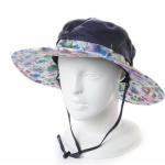 Embroidery Double Brims Bucket Hats 100% Cotton Twill Pressing Line Woven Washed