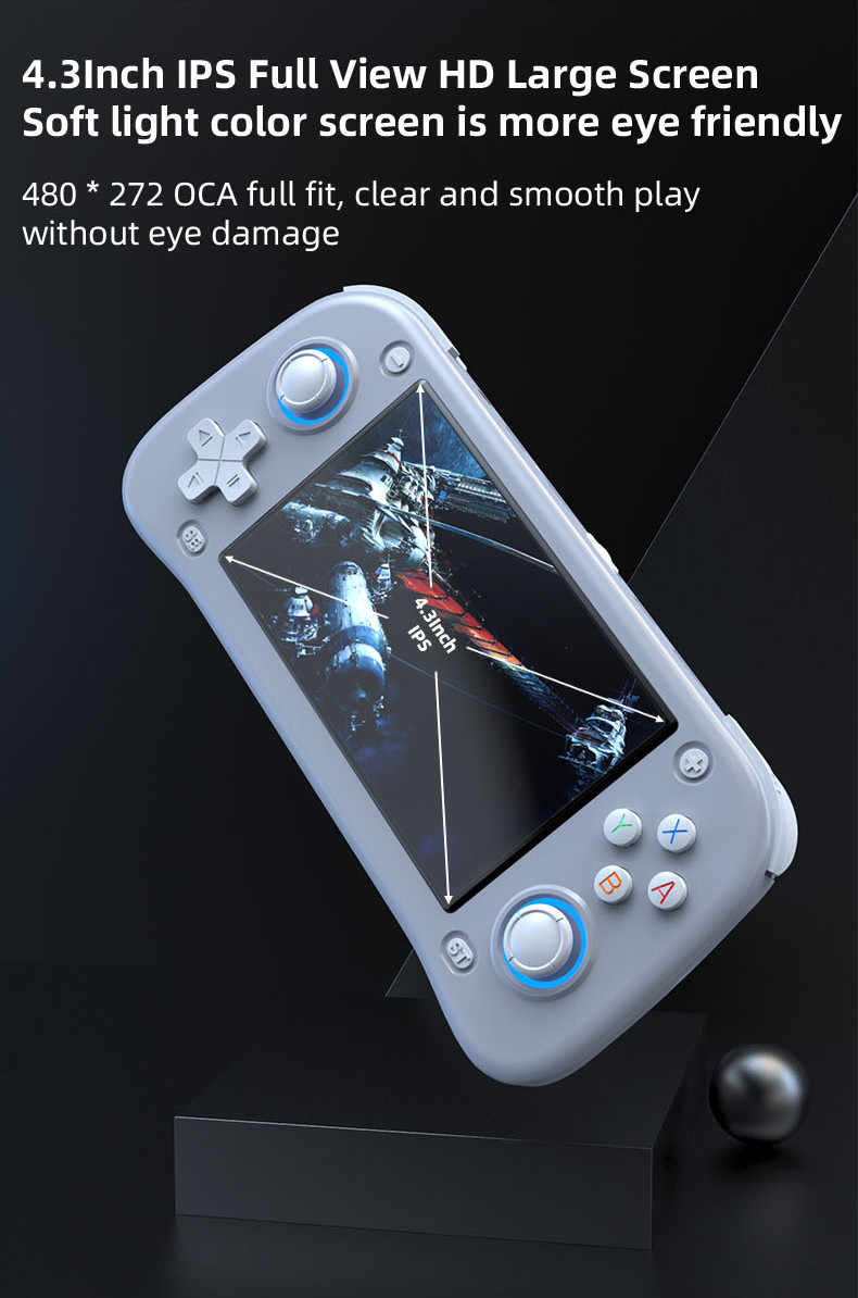 4.3inch IPS Screen Gaming System Pocket Video Player XF43 Handheld Game Console