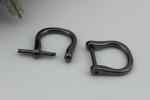 Nickel Plated Metal D Ring Buckle Bag Fittings,18MM Zinc Alloy D-ring For