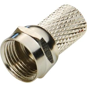 China Nickel Plated Twist On Coax Connector 18mm For RG59 RG6(5C-FB) CATV Adaptor wholesale