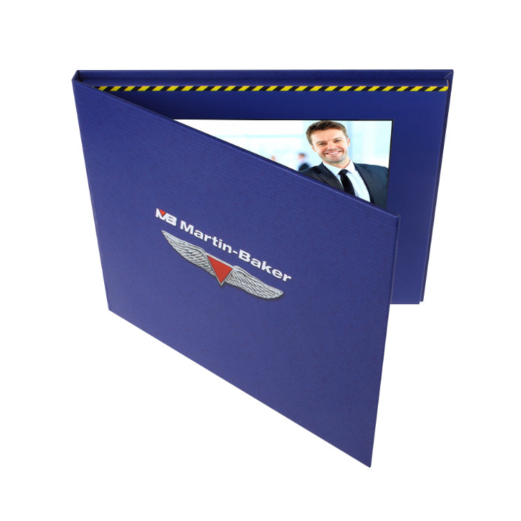 Opaque LCD Video Greeting Card Recordable With Long Video Playing Time
