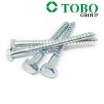Hex Head Wood Screws Din571 And Inch Asme B18.6.1 Stainless Steel Hex Head Lag