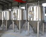 10Bbl Large Scale Brewing Equipment With Fermentation Tank Steam Heating
