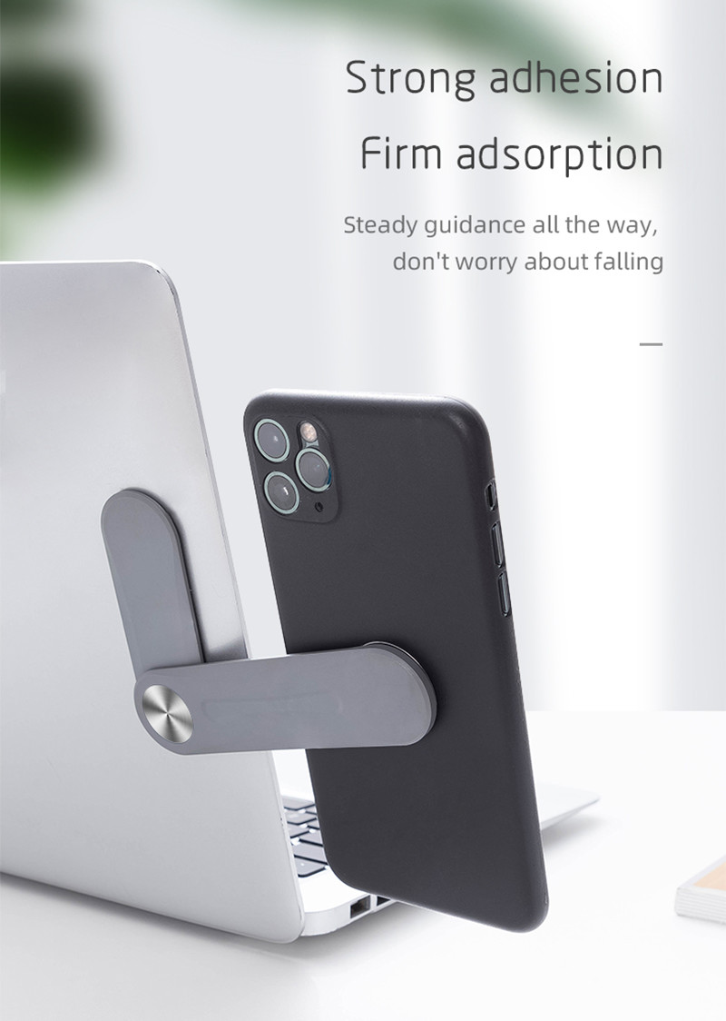 FCC Adjustable Cell Phone Stand , Aluminium Magnetic Suction Phone Holder