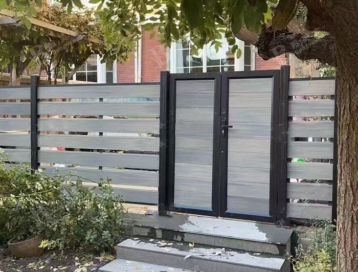 Wood Plastic Composite Interior WPC Panel 90x24.5mm Garden Railing Pergola Fence Wall Floor Inside For Decoration