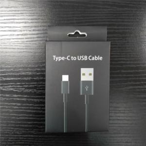 China Pantone Data Cable Hanging Electronics Packaging Boxes UV Coating wholesale