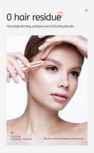 China Mini Electric Eyebrow Hair Remover Pen , Laser Eyebrow Trimmer Multifunctional wholesale