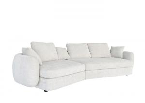 China Bracket Throw Pillows Beige Fabric Sectional Premium Fiber Fabric Modular Couch wholesale