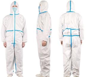 China Full Body Disposable Protective Coverall Anti Dust Long Lasting Protection wholesale