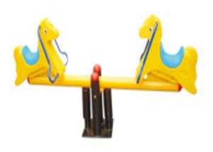 China Yellow Color Fashion Design Seesaw Play Equipment , Seesaw Garden Toys wholesale