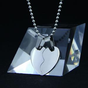 China New Fashion Valentines Holiday Lovers Couples Stainless Steel Necklace Pendants LPL19 wholesale
