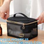 Mesh Makeup Cosmetic Bag Portable Travel Organizing Zipper Pouch Toiletries