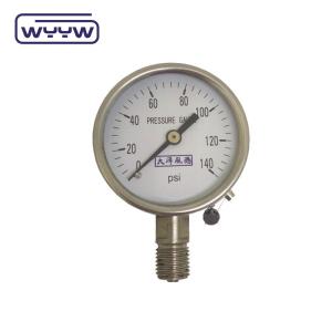 China Radial Dry Stainless Steel Pressure Gauge 60mm Back Mounting wholesale