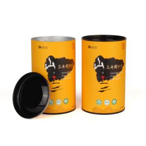 China Airtight Tea Packaging Tube Paper Composite Cans Customized Printing wholesale