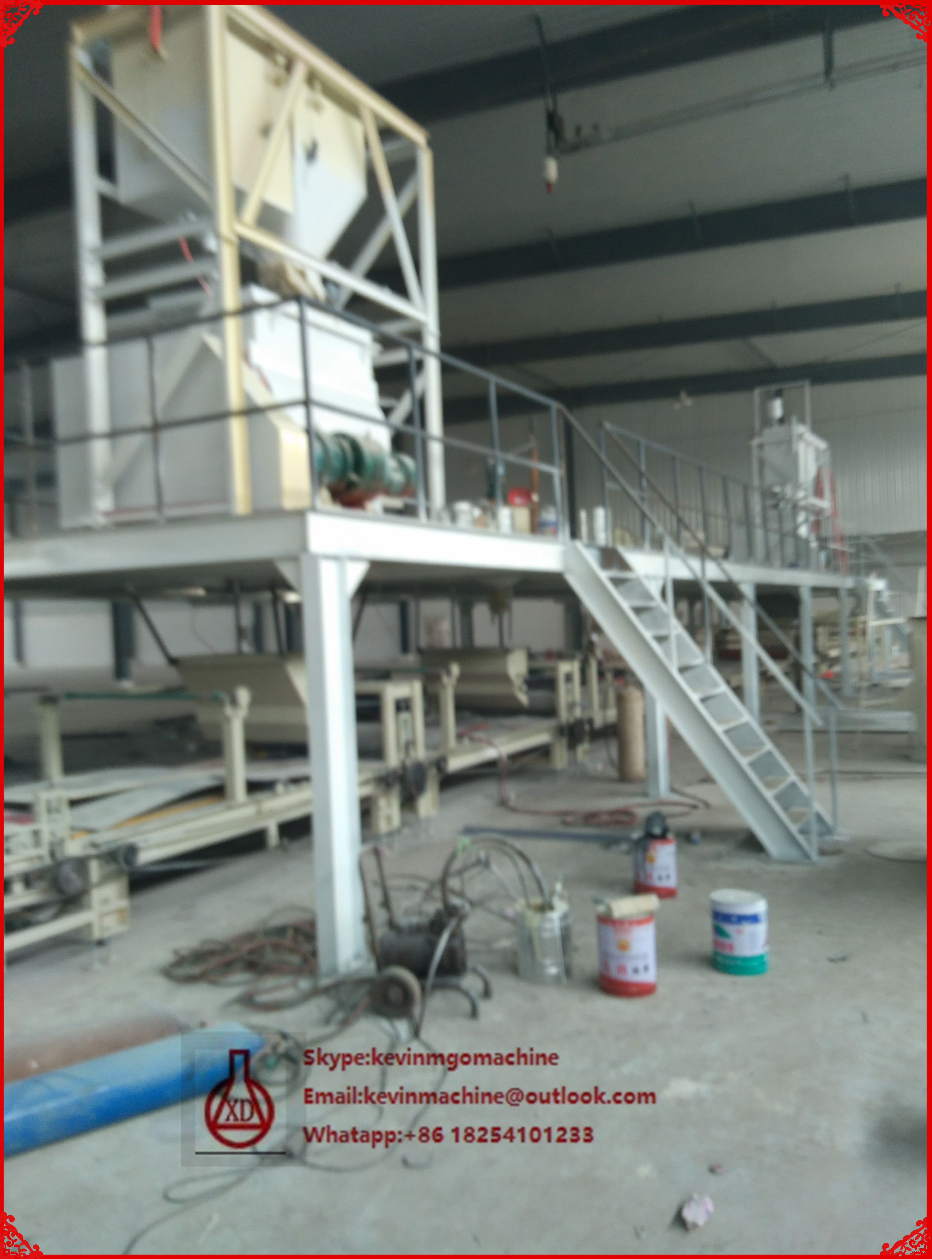Flow on Fiber Cement Board Production Line with Steel Texture Material