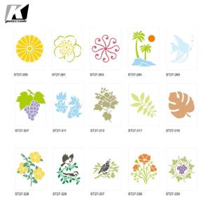 China 207x270x0.4mm Wall Texture Stencil For Painting On Walls Multiscene wholesale