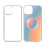 Printable Back Phone Cover 2D Sublimation TPU Tempered Glass Mobile Case For