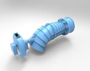 China Tubular Turbine Generator / Water Powered Turbine 85%-93% Efficiency wholesale