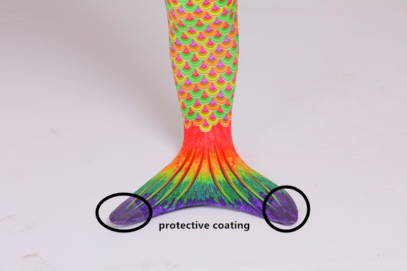 Spandex Material Childrens Mermaid Tails , Realistic Mermaid Tails For Kids
