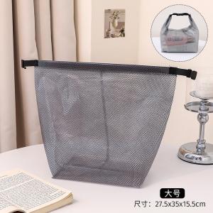 China LARGE CAPACITY WOMEN'S TOTE TRAVEL BEACH BAG JELLY BAG TRANSPARENT MESH CARRYING SATCHEL SHOPPING BAG wholesale