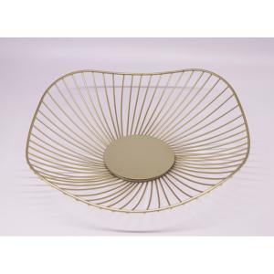 China Gold Plating Creative Portable Iso Metal Wire Fruit Basket wholesale