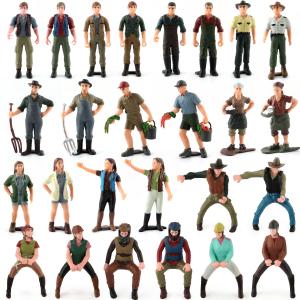 China 26 PCS People At Work Model Toy Pretend Professionals Figurines Career Figures Individually Hand-Painted People Toys wholesale