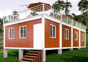 China Rock Wool Sandwich Movable Shipping Container Homes Fireproof wholesale