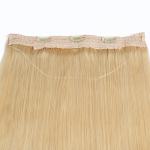 Durable Blonde #613 Color Halos Flip In Hair Extension Silky Straight 100% Human