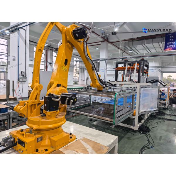 Industrial Robot Palletizing System Time-Saving and Labor-Saving for Factory Use