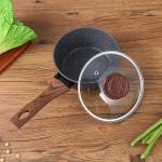 Maifan Stone Non Stick Aluminum Cookware Sets With Glass Cover Lid