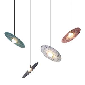 China Nordic Small Waterstone Aluminum Small Round Pendant Light For Dining Room wholesale