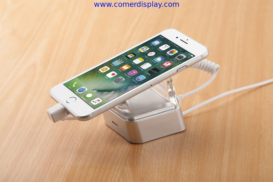 COMER Retail mobile shop anti-theft alarm display acrylic stand for tablet PC, smart phone stores