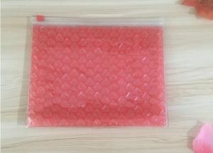 China 0.06-0.1mm Thickness PVC Bubble Bag / Reusable Mailer Plastic Zipper Bag wholesale
