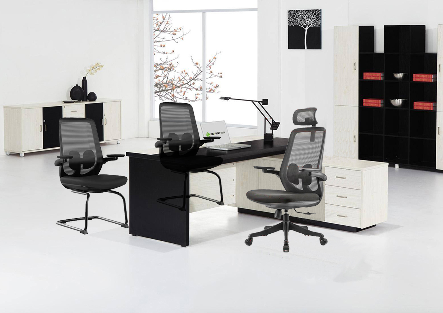 Backrest Adjustable 2D Ergonomic Luxury Office Chair for Boss Cadeira de escritorio