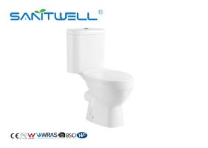 China Sanitary Ware Two Piece Toilet , Water Saving P Trap Toilet For Bathroom wholesale