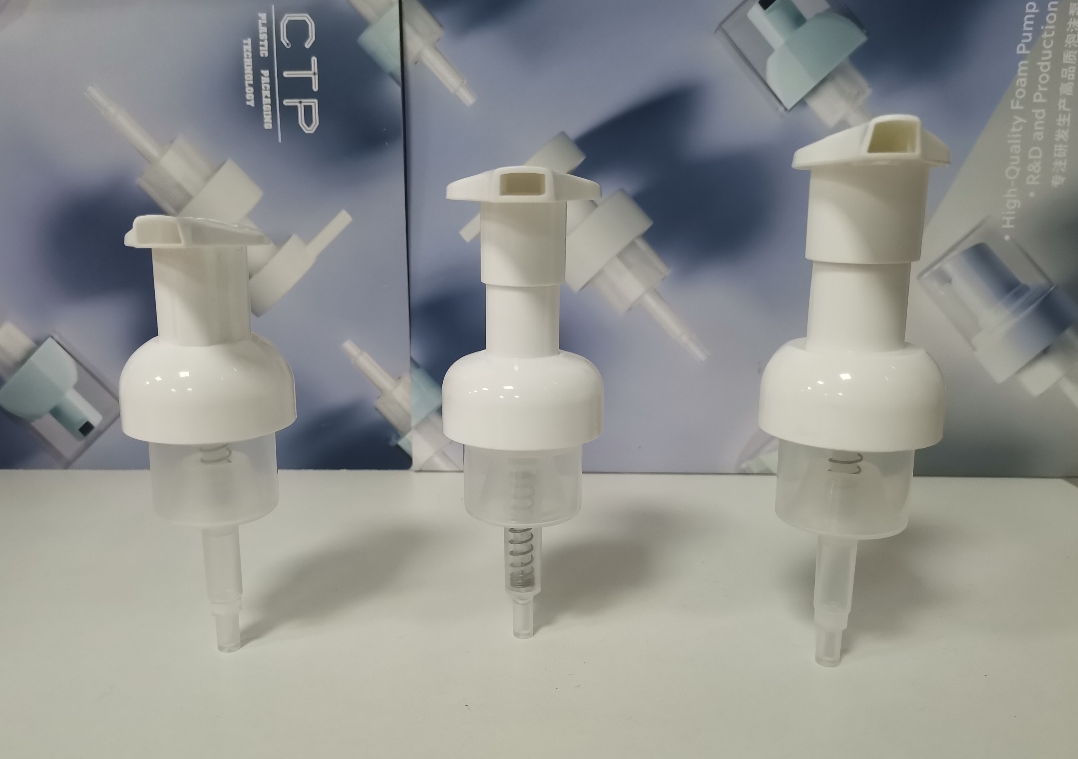 Adjustable Tube Crystal Clear Plastic Foam Pump