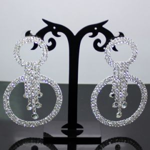 Fashion Crystal Statement Earrings For Women Wedding Jewelry Gift