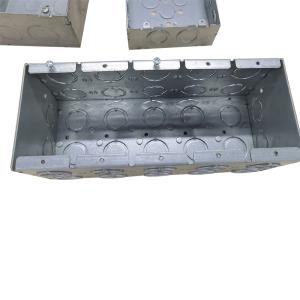 China Prefabrication 1.60mm Thickness 5 Gang Masonry Box Zinc Plated wholesale