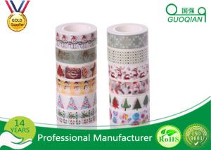 China 15mm * 10m Decorative Glitter Washi Paper Tape For Scrapbooking / DIY Crafts wholesale