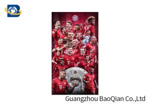 China Flip Effect 3D Lenticular Poster PET / PP Materail Football Star Advertisement wholesale