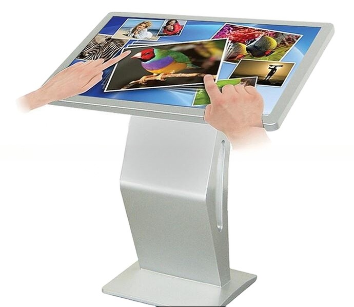 27" inch Wireless network Kiosk Stand PC Touch Screen floor standing interactive touchscreen panel PC terminal