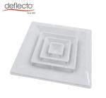 HVAC System Square Ceiling Air Diffuser ABS Vent Hood 300 x 300 MM 4 Way