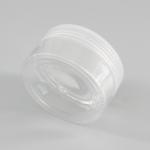 PET Cylinder 100ml Empty Transparent Cosmetic Jars