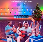 Wedding Outdoor RGB String Light 49FT Waterproof Remote Control